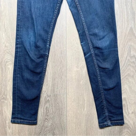 Acne Studios Kex Soft Raw Straight Leg Skinny Jeans Dark Wash Low rise Size 27 - Picture 8 of 15